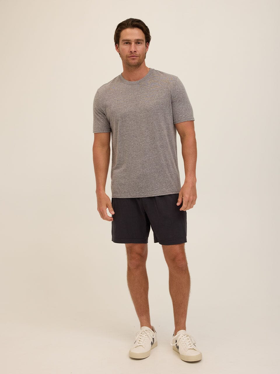 Men's Essential Triblend Jersey Crew Neck T-Shirt