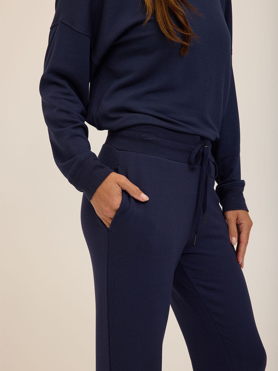 Women's Core Feather Fleece Joggers in Navy Blue