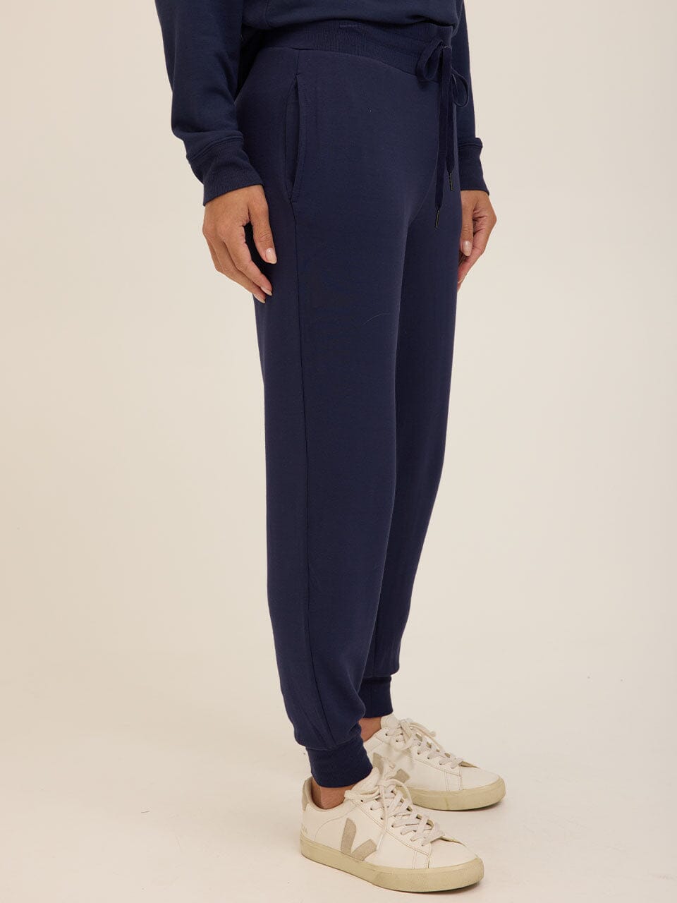 Women's Core Feather Fleece Joggers in Navy Blue