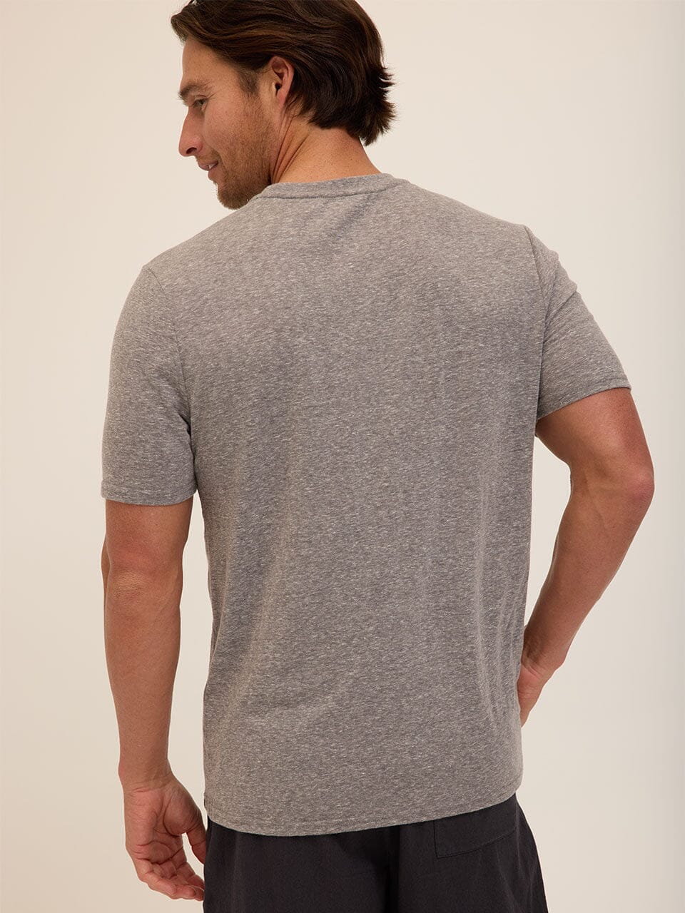 Men's Essential Triblend Jersey Crew Neck T-Shirt