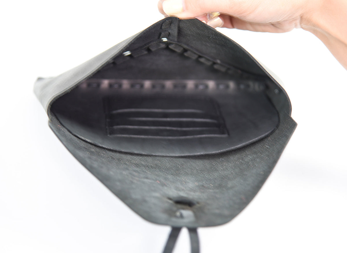 Women's Genuine Leather Clutch with Lovebirds