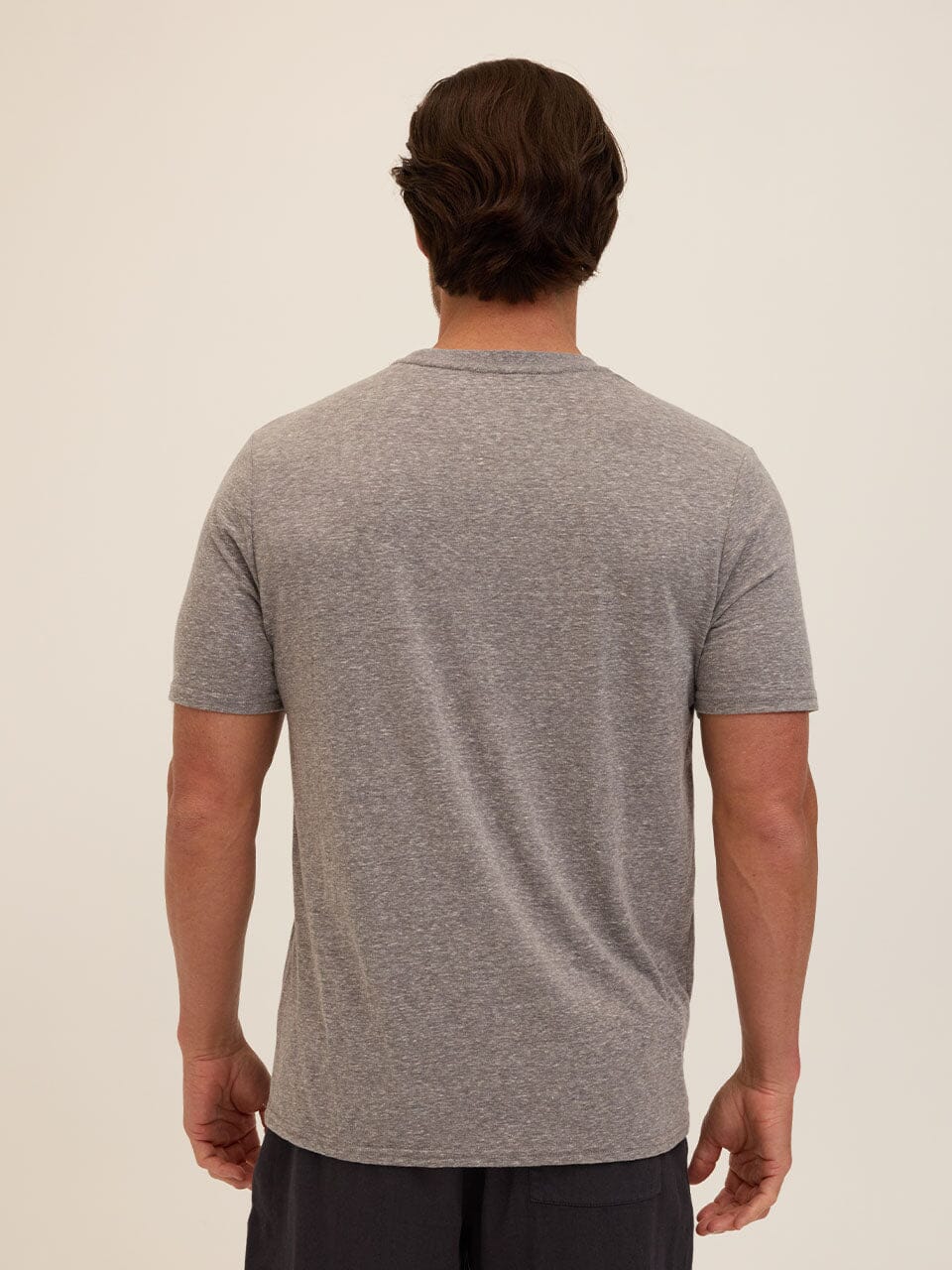 Men's Essential Triblend Jersey Crew Neck T-Shirt