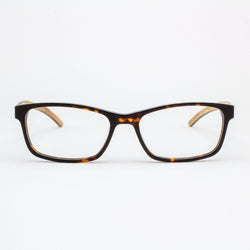 Lee Unisex Acetate and Wood Eyeglasses for Minimalist Style