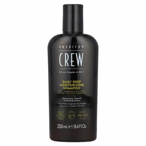 8.4oz bottle of American Crew Daily Deep Moisturizing Shampoo