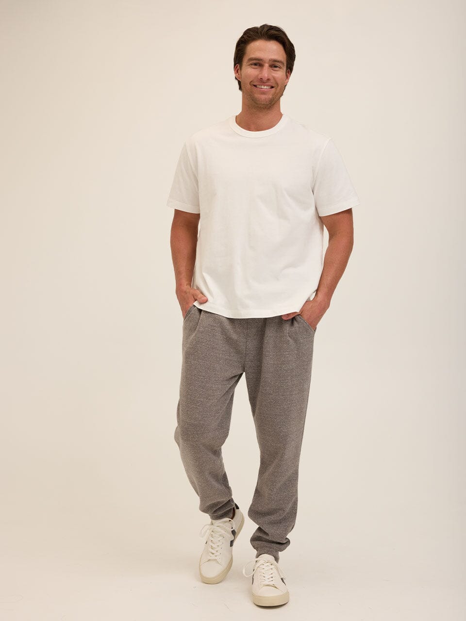 Men's Triblend Fleece Joggers with Modern Straight Leg Fit