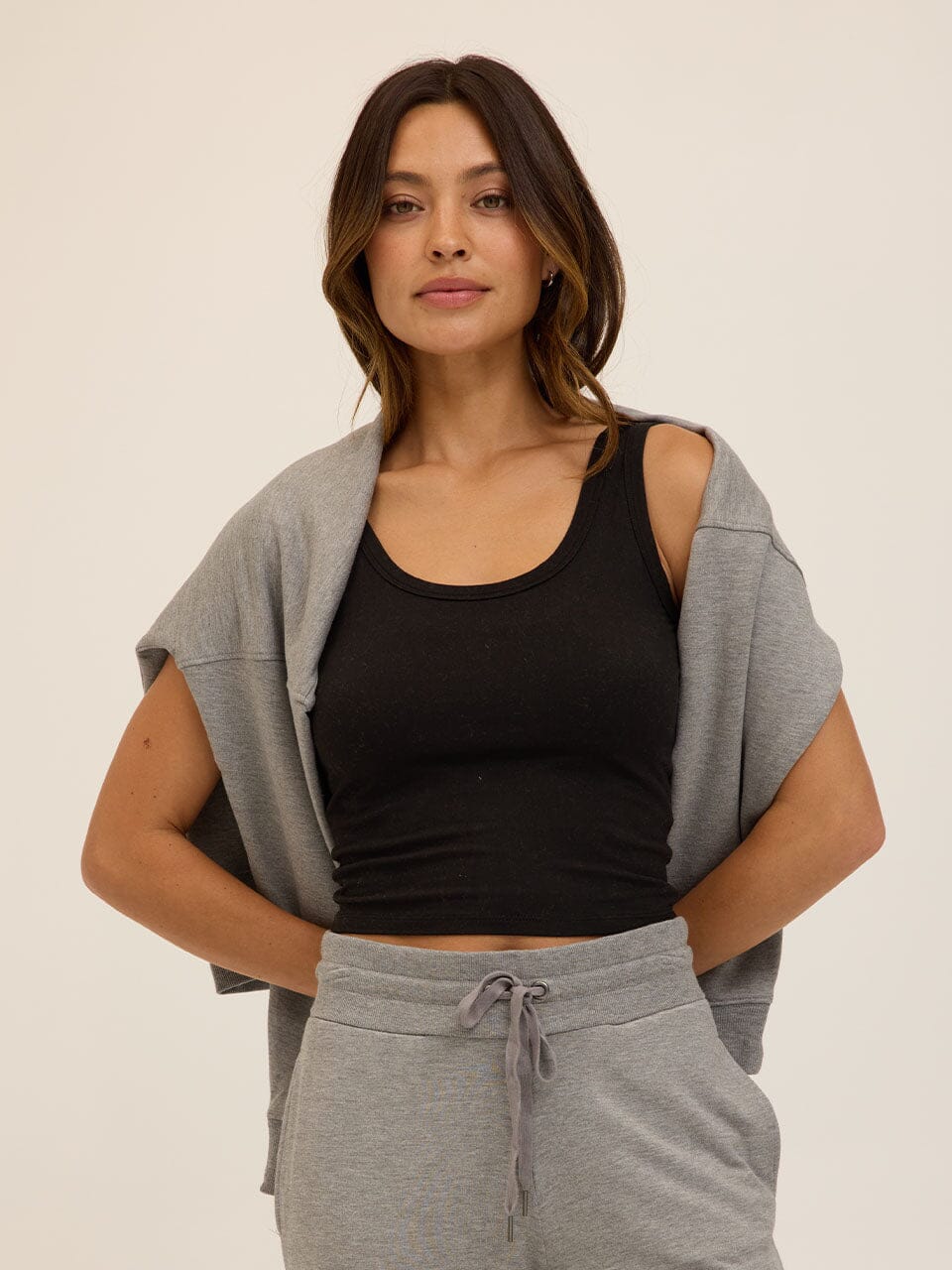 Core Feather Fleece Sweatshirt - Relaxed Minimalist Pullover