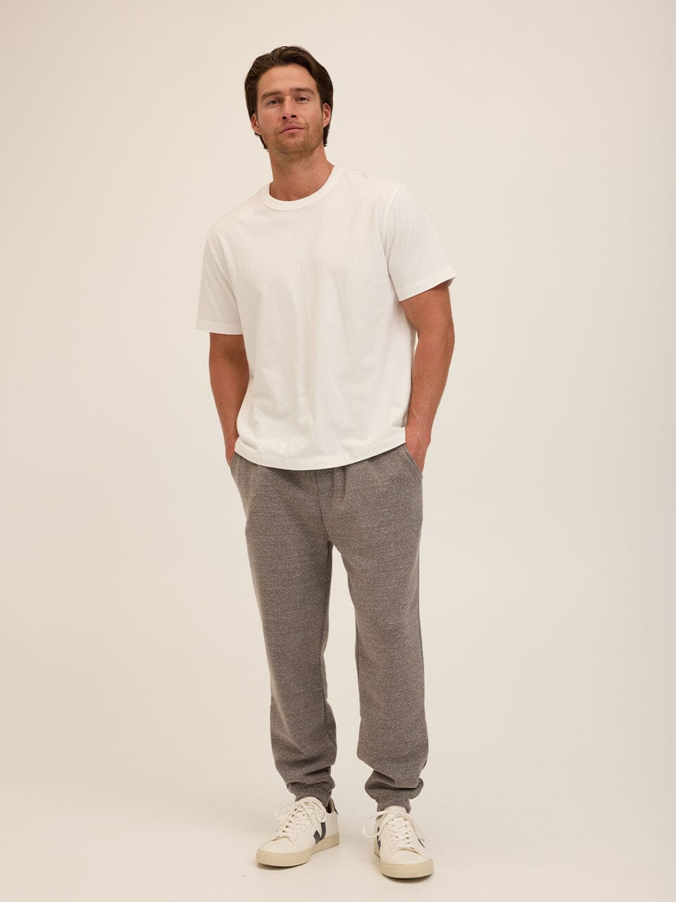 Men's Triblend Fleece Joggers with Modern Straight Leg Fit