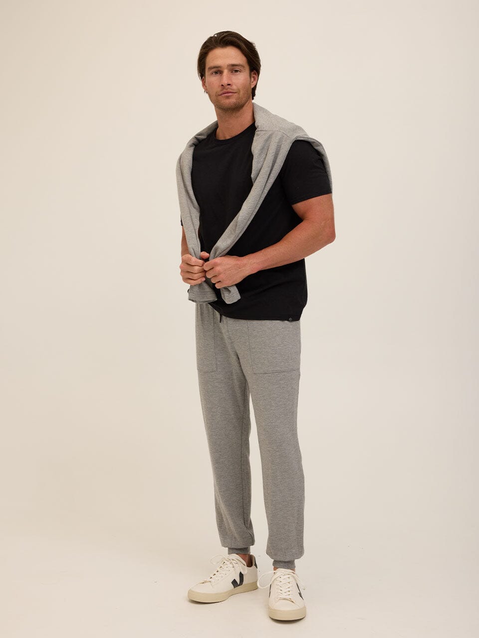 Core Feather Fleece Men's Joggers - Soft Lightweight Lounge Pants
