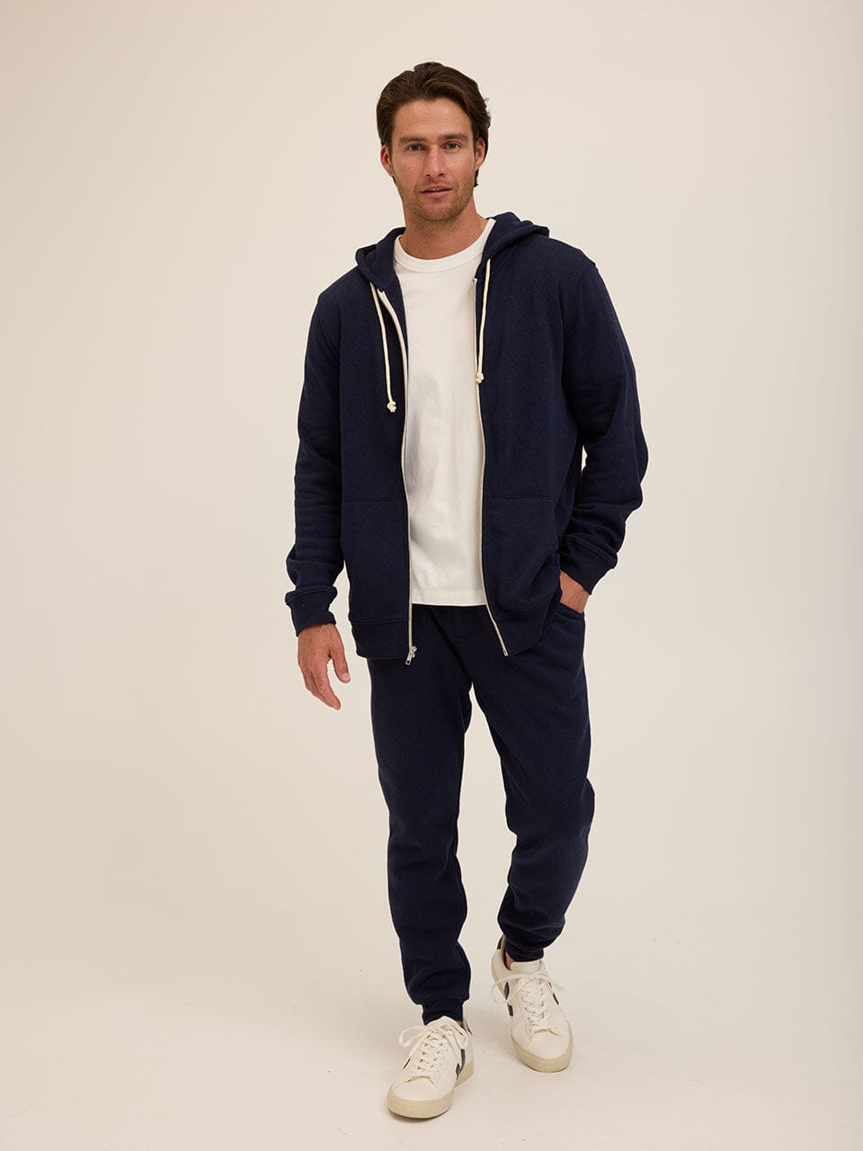 Men's Core Triblend Fleece Jogger: Soft Straight Leg Sweatpants