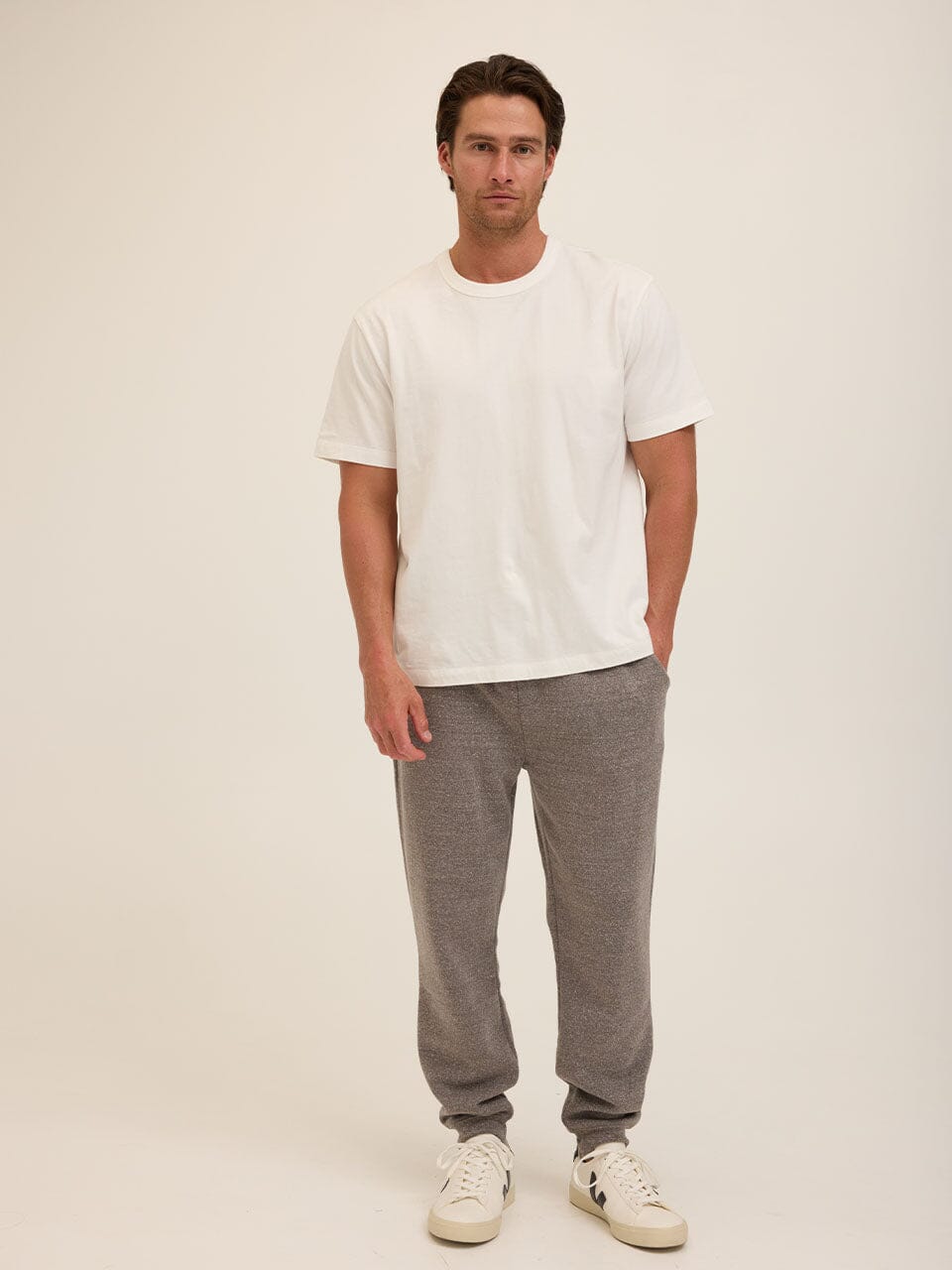 Men's Triblend Fleece Joggers with Modern Straight Leg Fit