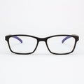 Tommy Owens Lee wood frame eyeglasses with sleek, minimalist lines displayed on a neutral background.