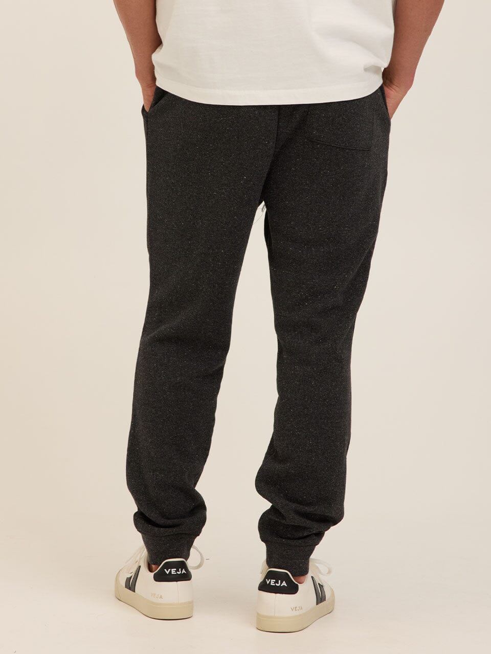 Men's Core Triblend Fleece Joggers in Charcoal and Grey