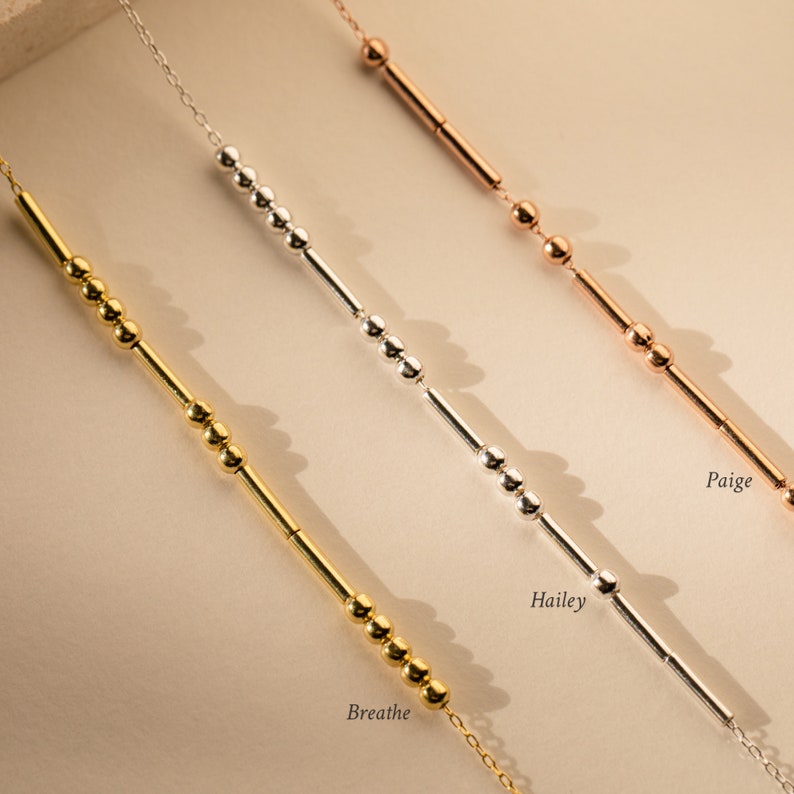 Exquisite Morse Code Personalized Name Pendant Necklace
