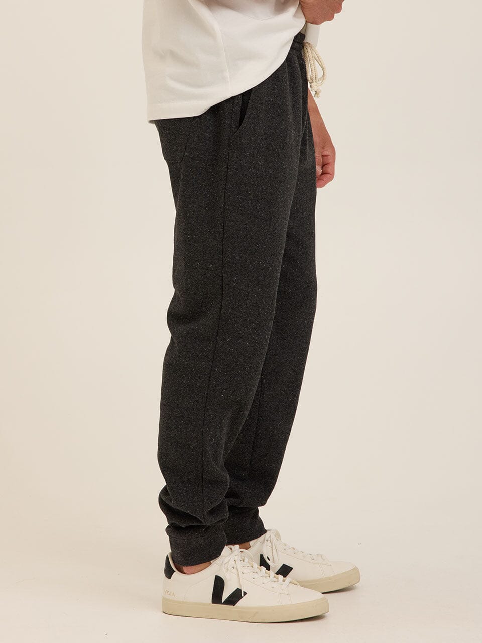 Men's Core Triblend Fleece Joggers in Charcoal and Grey