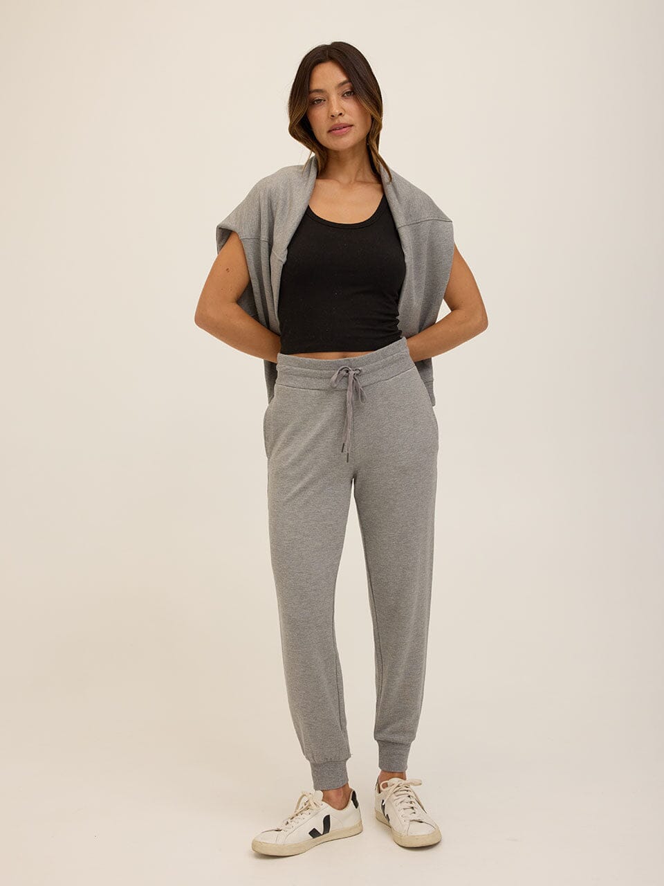 Core Feather Fleece Sweatshirt - Relaxed Minimalist Pullover