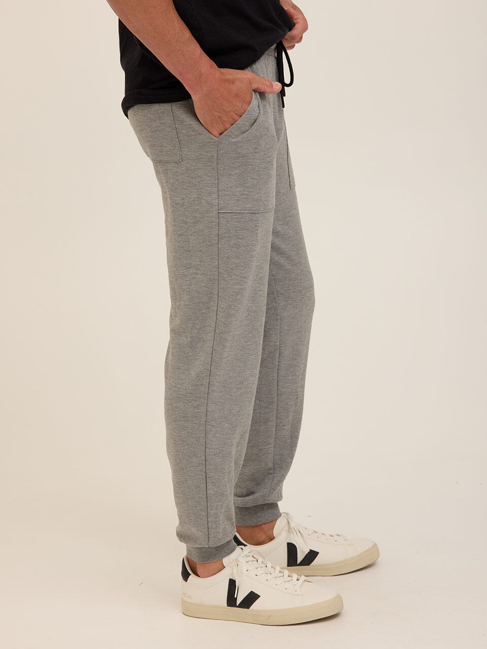 Core Feather Fleece Men's Joggers - Soft Lightweight Lounge Pants