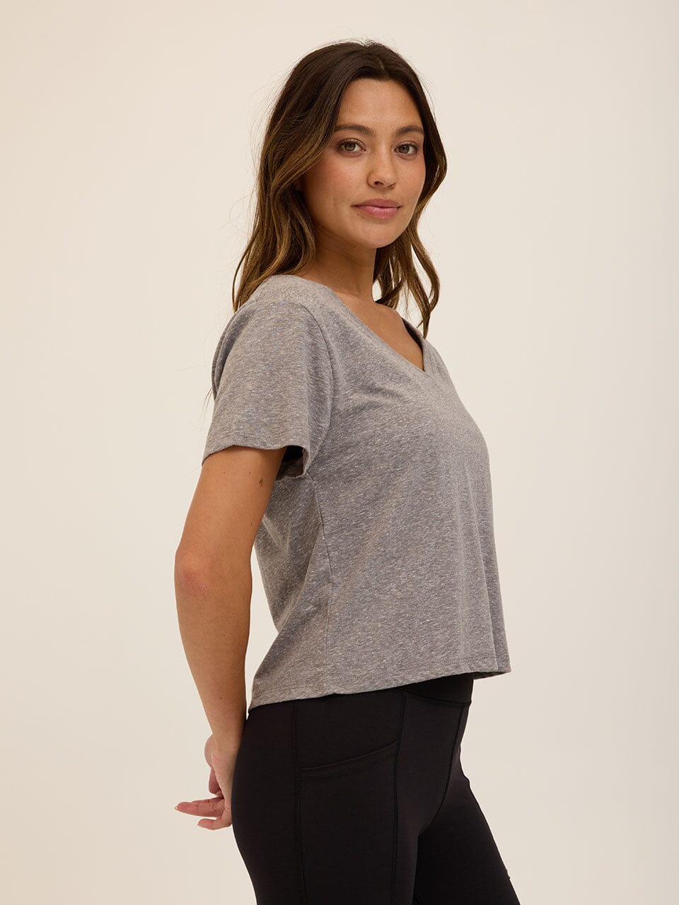 Core Triblend Jersey V-Neck Tee