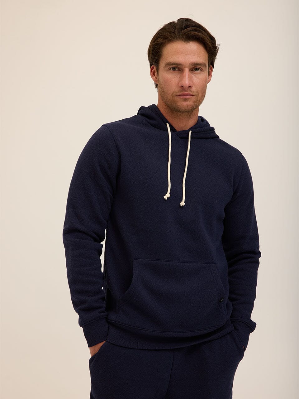 Men's Core Triblend Fleece Pullover Hoodie with Kangaroo Pocket