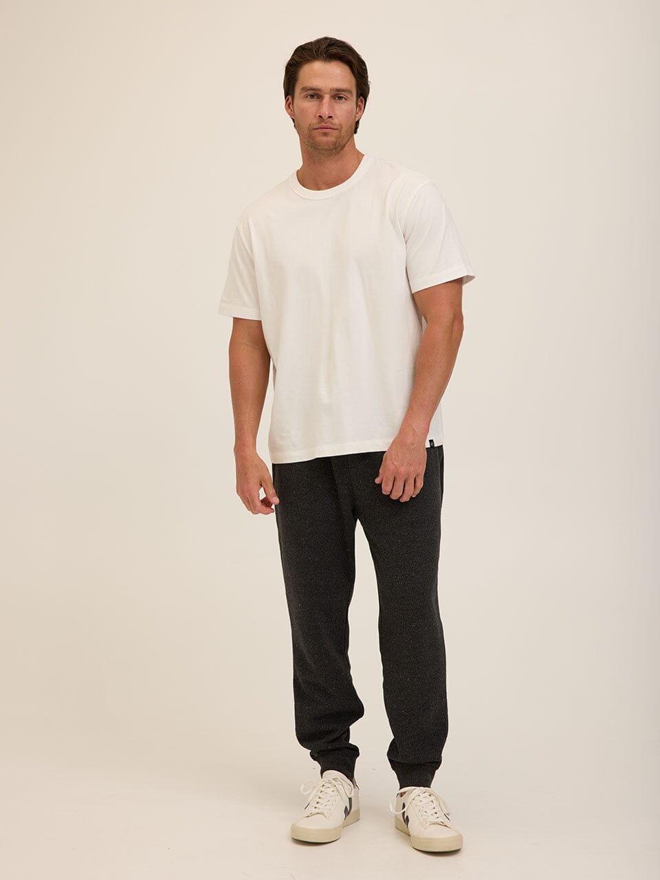 Men's Core Triblend Fleece Joggers in Charcoal and Grey