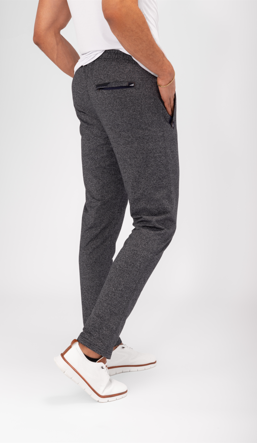 Navy Blue Athletic Tapered Jogger Pants for Tall Men - Image 18