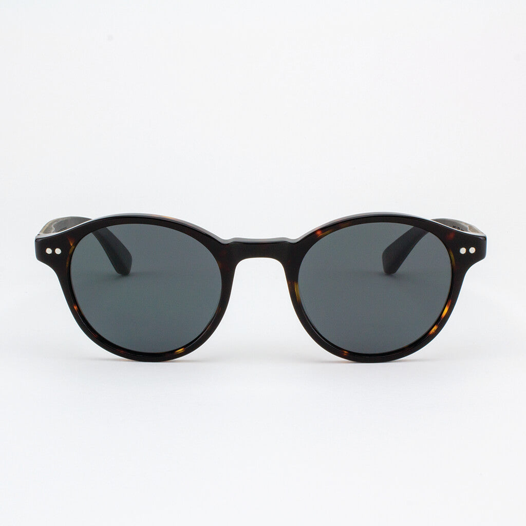 Collier Acetate & Wood Frame Sunglasses