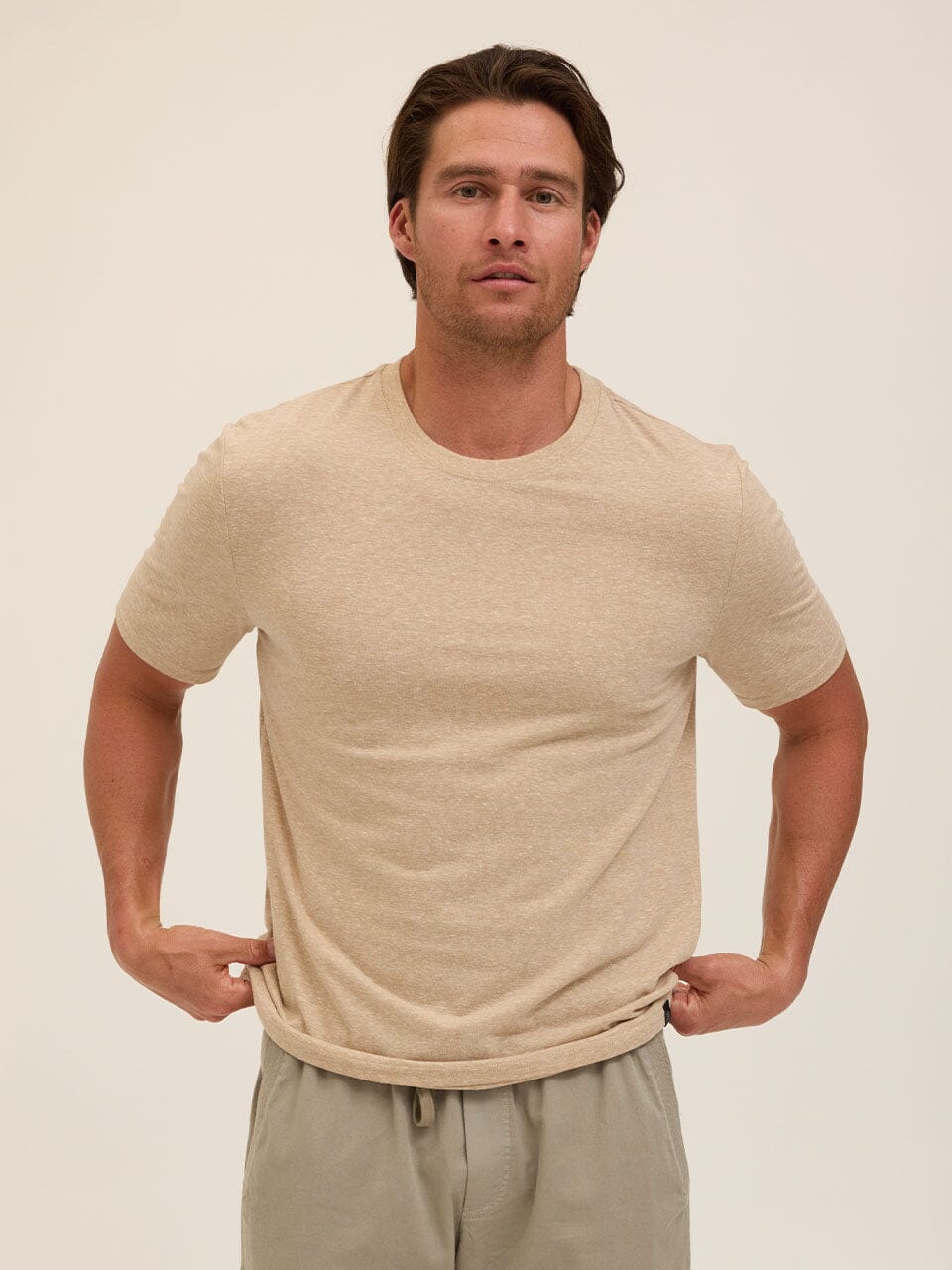 Men's Core Triblend Jersey Crew Neck T-Shirt