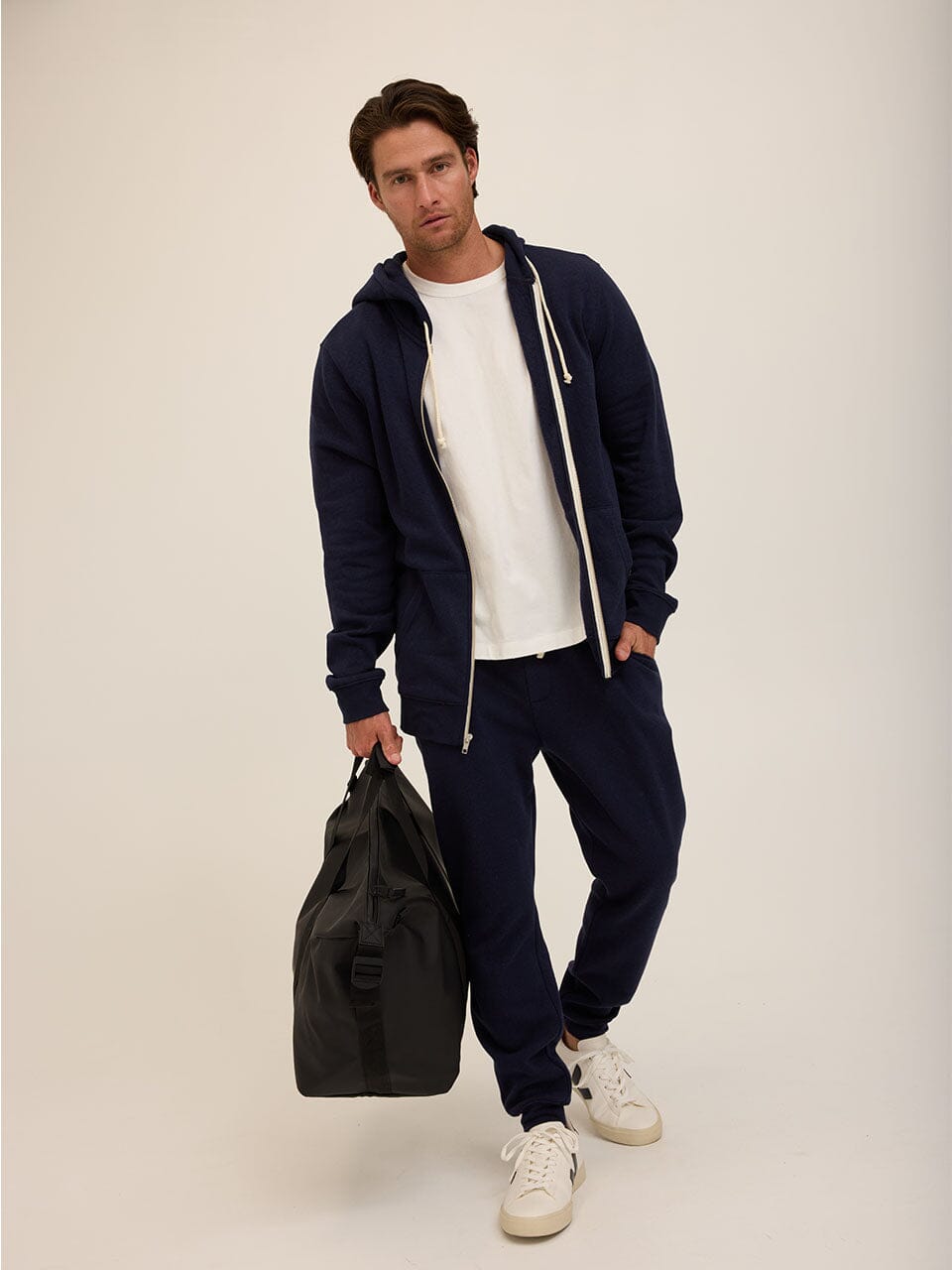 Men's Core Triblend Fleece Jogger: Soft Straight Leg Sweatpants