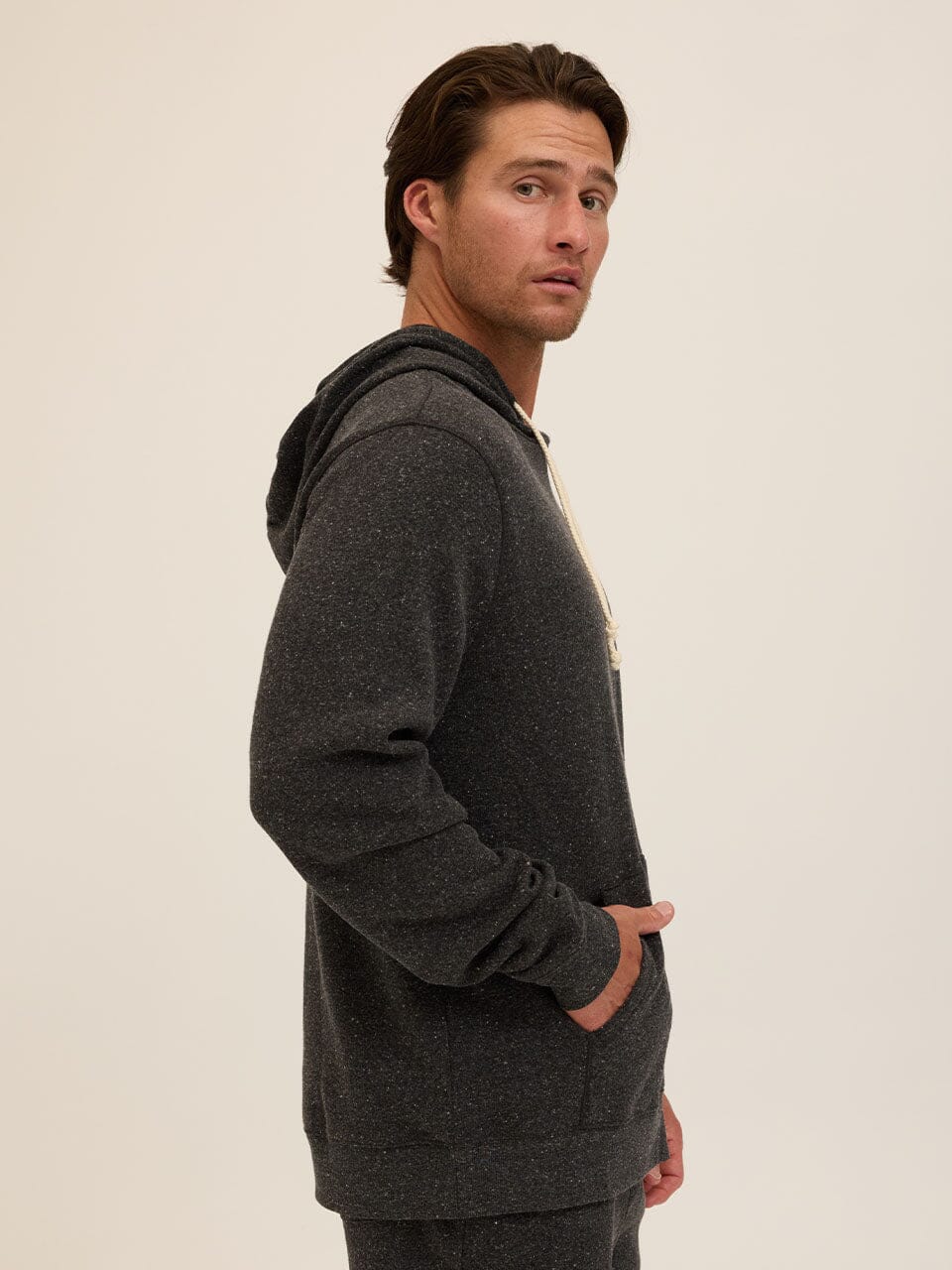 Men's Core Triblend Fleece Pullover Hoodie - Charcoal Heather