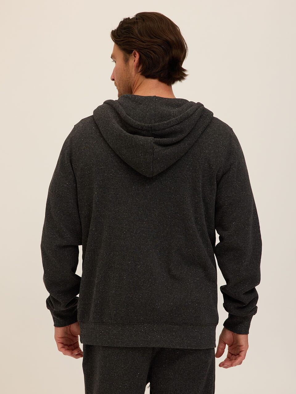 Men's Core Triblend Fleece Zip Hoodie - Lightweight Casual Layer
