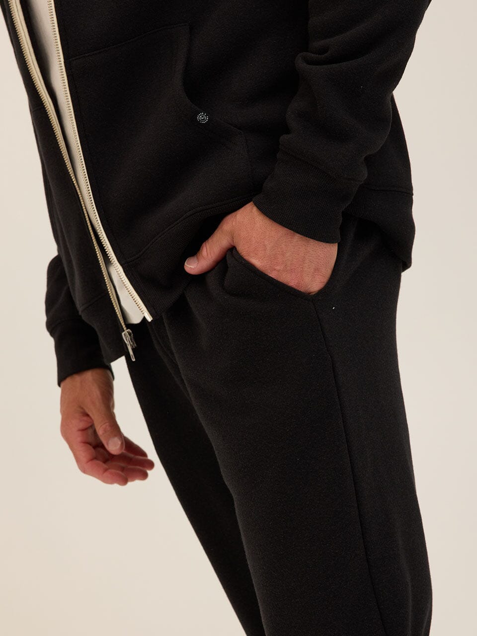 Men's Core Triblend Fleece Jogger - Comfortable Black Sweatpants