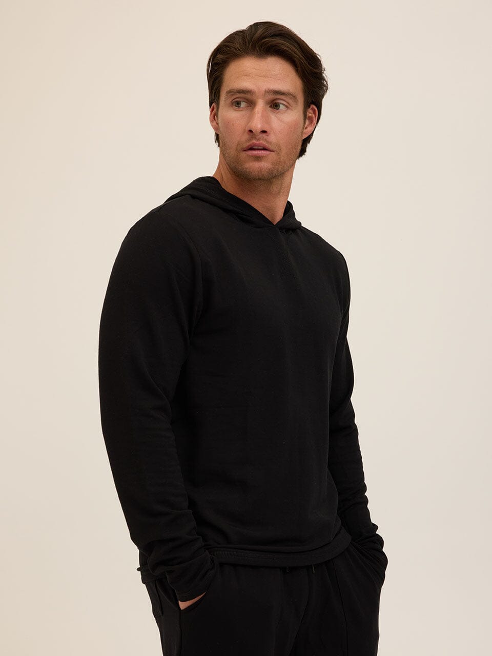 Men's Core Feather Fleece Hoodie - Ultra-Soft Lightweight Pullover