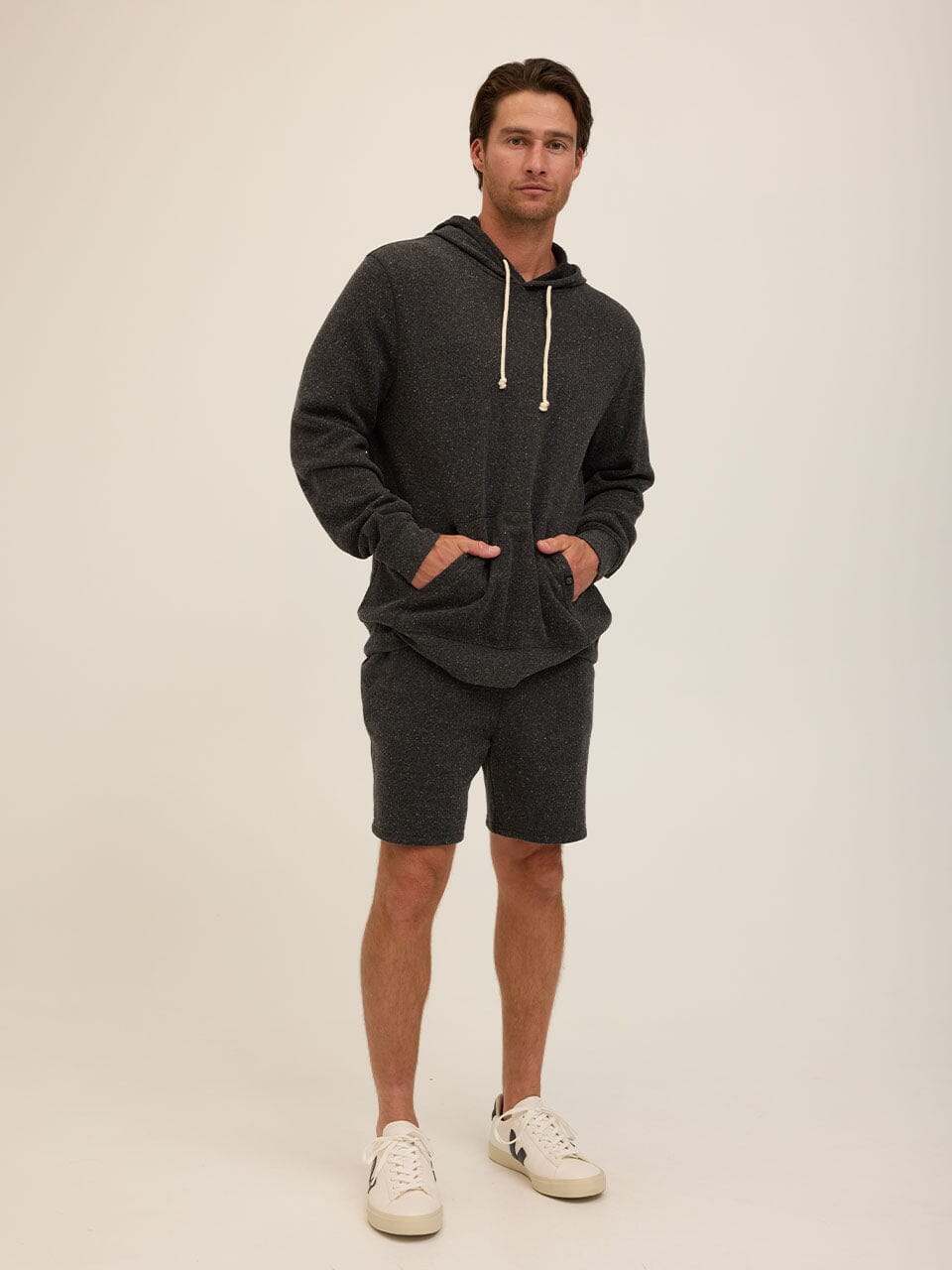 Men's Core Triblend Fleece Pullover Hoodie - Charcoal Heather