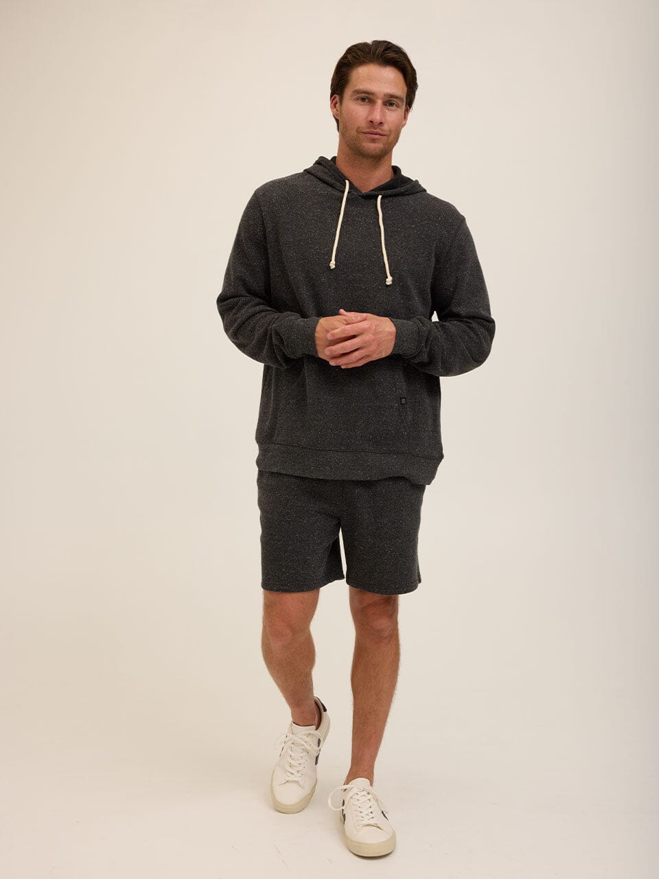 Men's Core Triblend Fleece Pullover Hoodie - Charcoal Heather