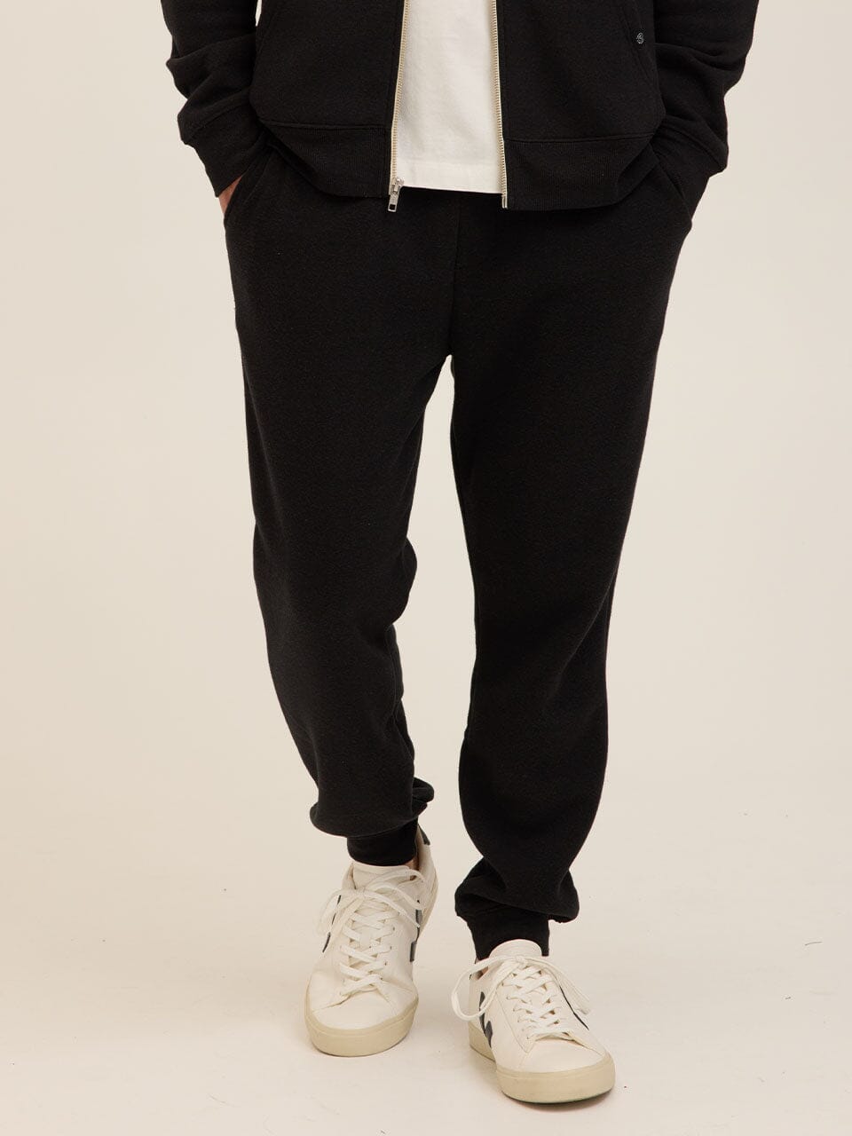 Men's Core Triblend Fleece Jogger - Comfortable Black Sweatpants