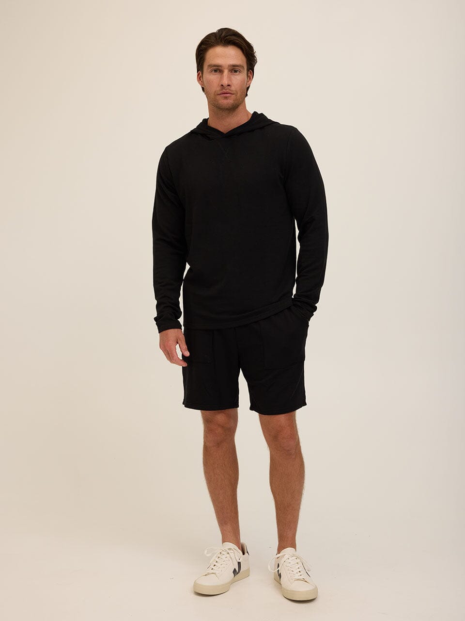 Men's Core Feather Fleece Hoodie - Ultra-Soft Lightweight Pullover
