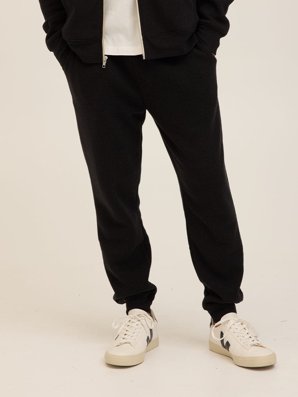 Men's Core Triblend Fleece Jogger - Comfortable Black Sweatpants