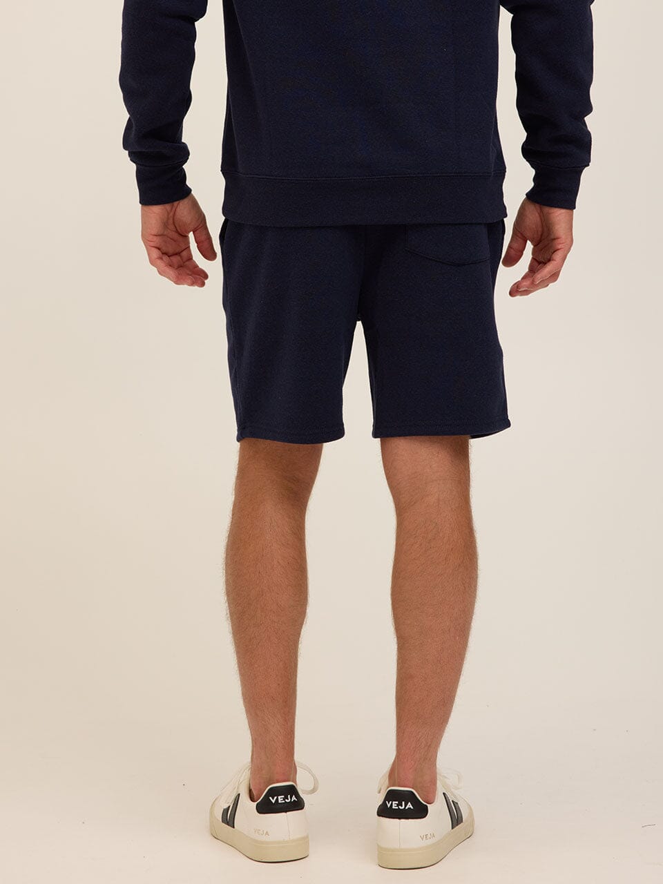 Men's Core Triblend Fleece Short - Relaxed Fit Navy Blue Lounge