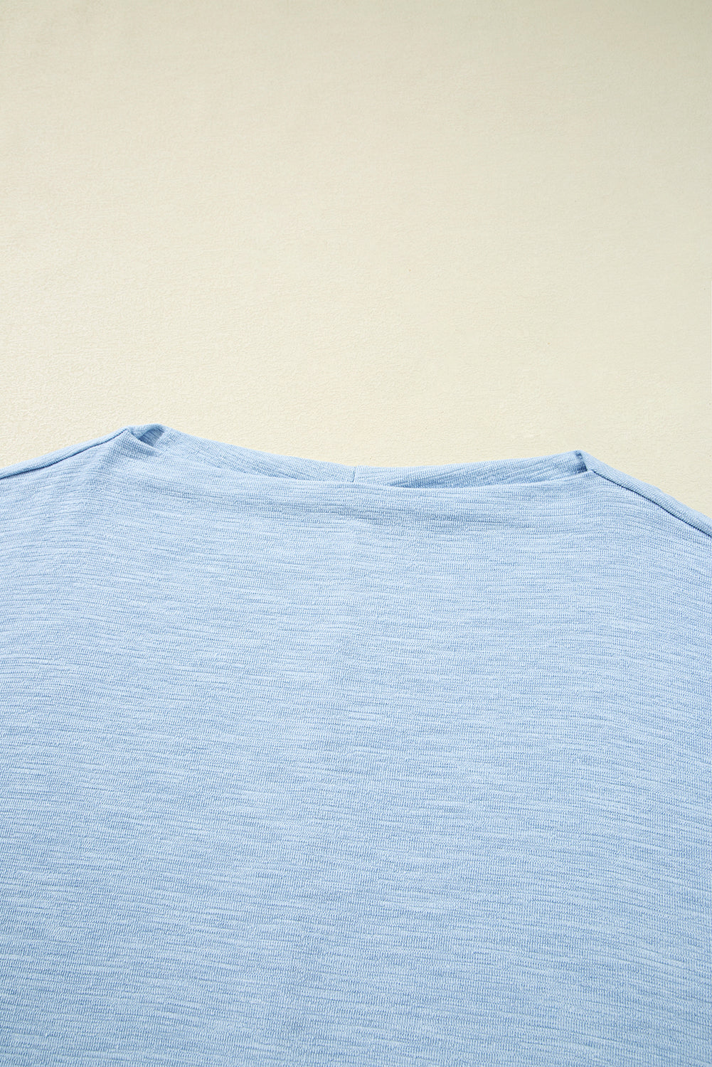 Solid Batwing Long Sleeve Top