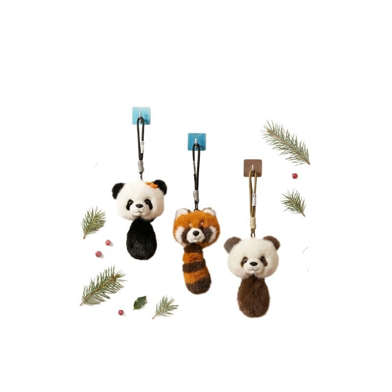 Kawaii Panda Plush Toy Pendant - Scented Bag Charm & Keychain