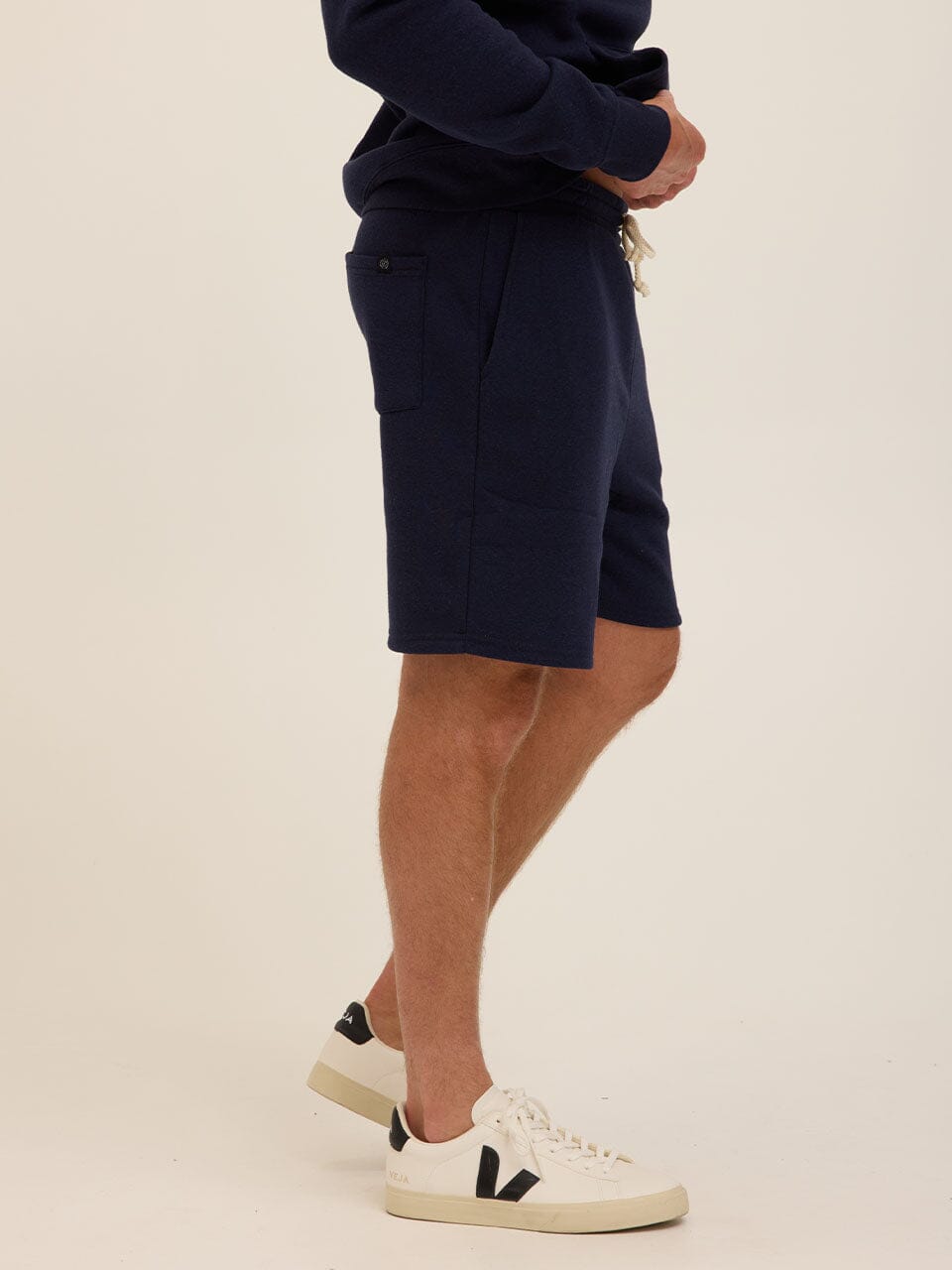 Men's Core Triblend Fleece Short - Relaxed Fit Navy Blue Lounge