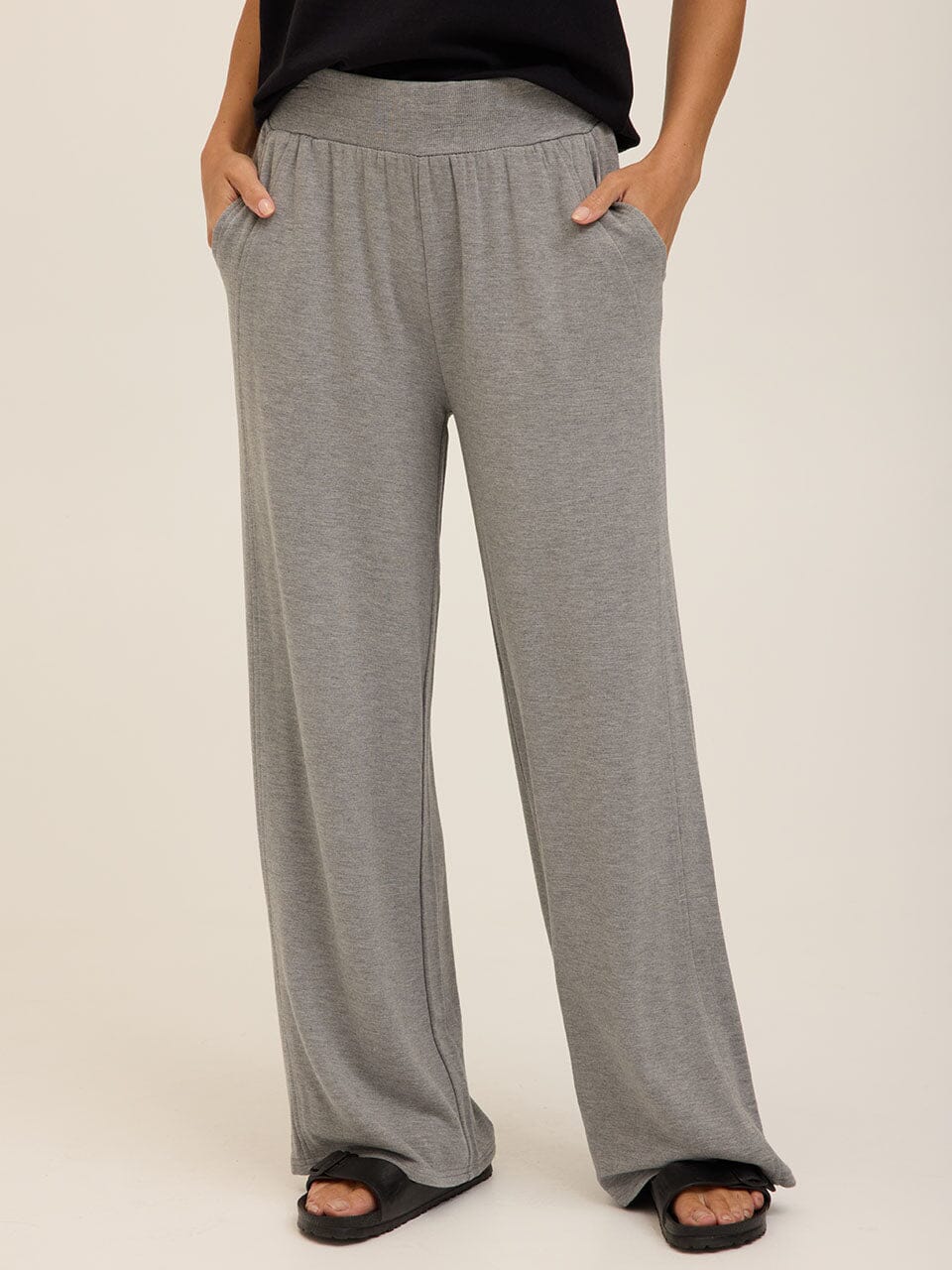 Core Feather Fleece Wide-Leg Sweatpant for Everyday Comfort