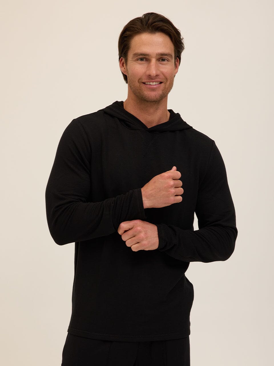 Men's Core Feather Fleece Hoodie - Ultra-Soft Lightweight Pullover