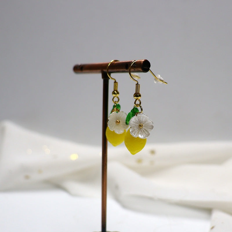 Whimsical Leaf Pendant Earrings in Vibrant Creative Resin Colors