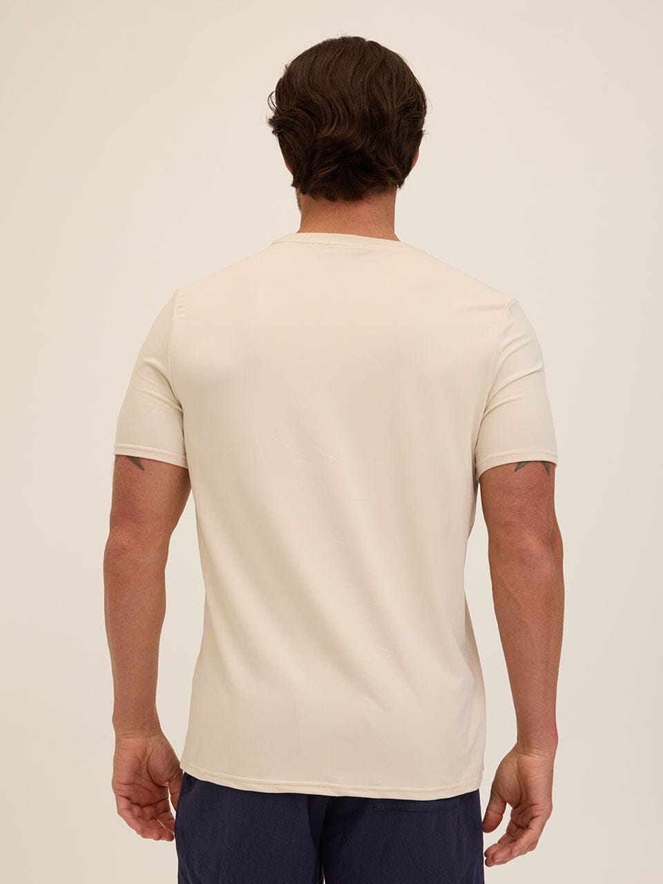 Men's Core Luxe Jersey Crew Neck Tee - Neutral Minimalist Basic