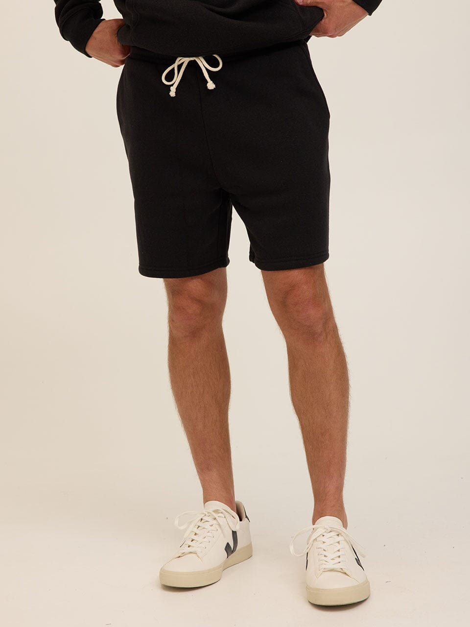 Men's Core Triblend Fleece Short - Relaxed Fit Solid Black
