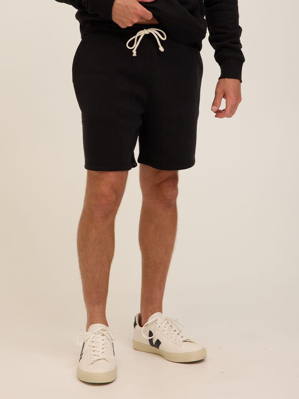 Men's Core Triblend Fleece Short - Relaxed Fit Solid Black