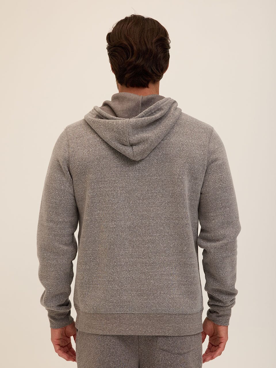 Men's Core Triblend Fleece Pullover Hoodie in Grey