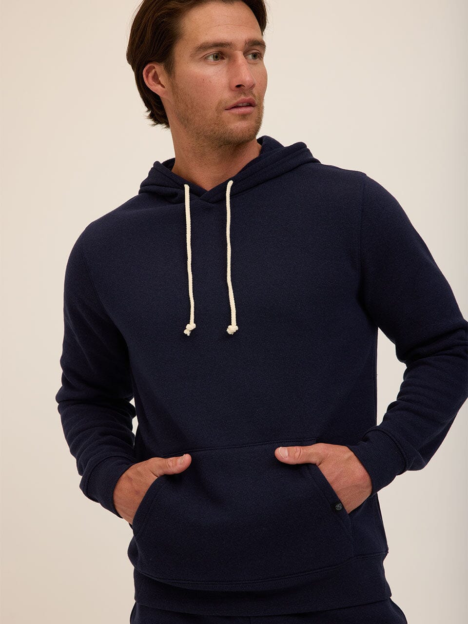 Men's Core Triblend Fleece Pullover Hoodie with Kangaroo Pocket