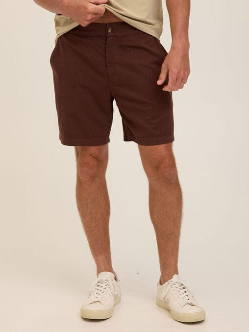 Dylan Herringbone Twill Short