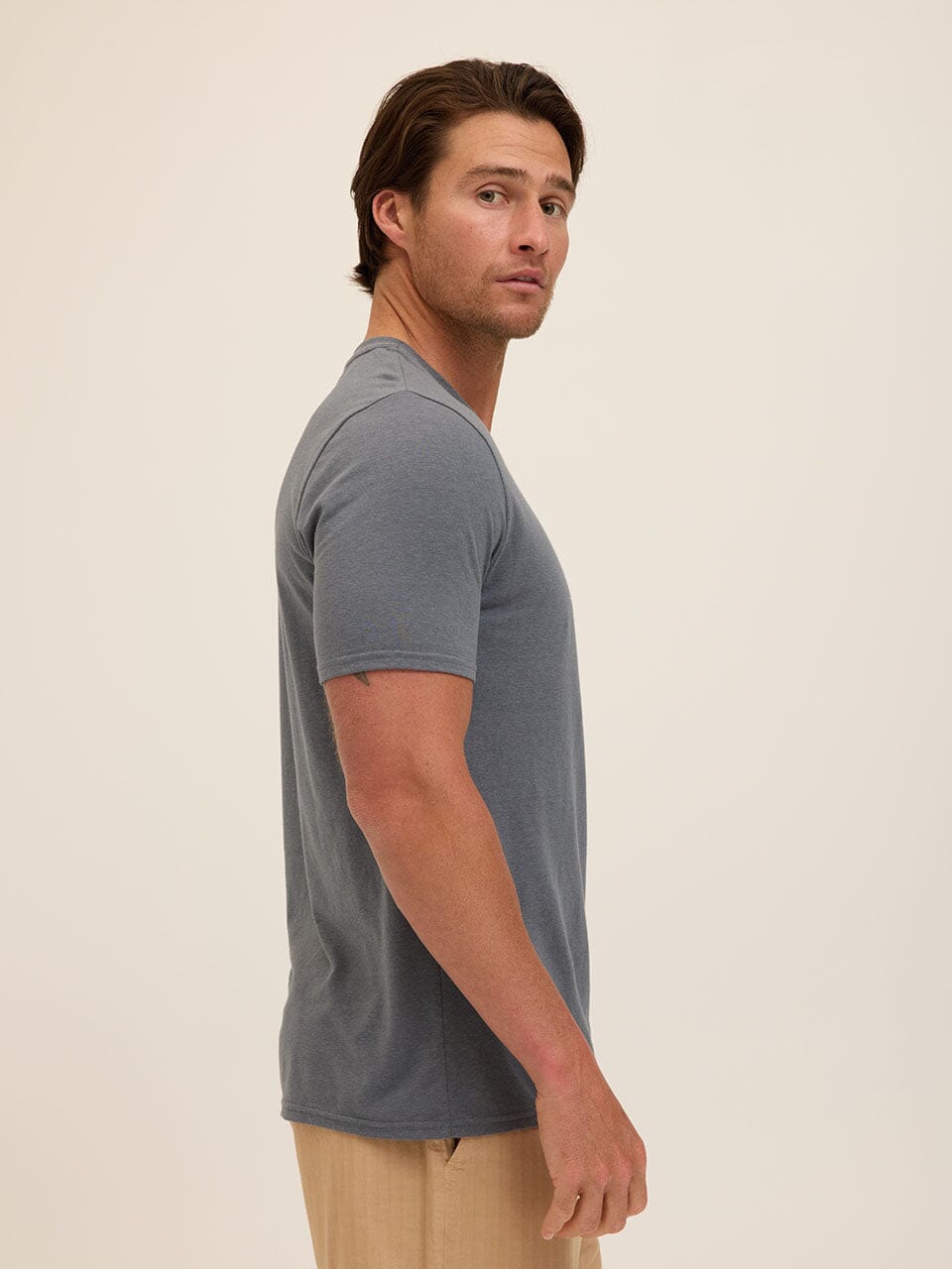Everyday Triblend Jersey V-Neck tee